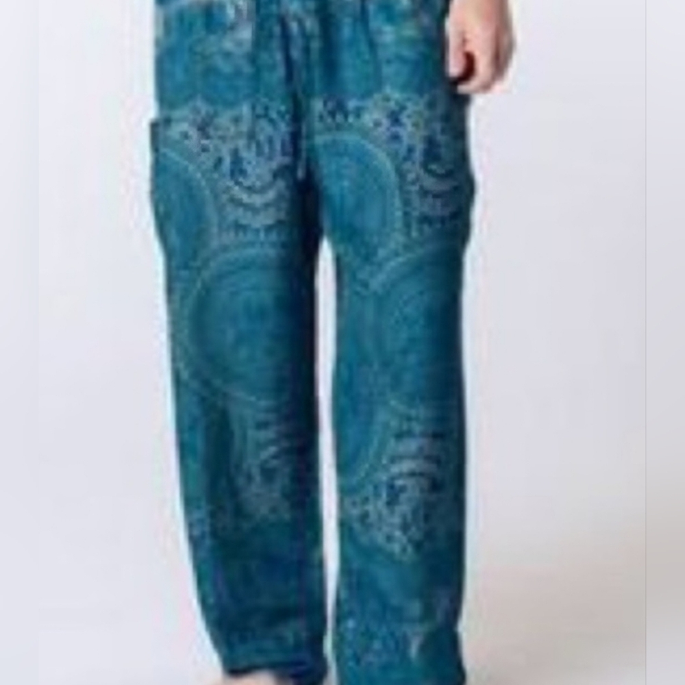 Authentic The Elephant Pants Medallion Wide Leg Pants Bohemian L
